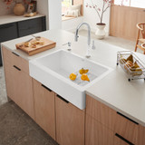 Blanco 526541: Vintera Collection 30" Super Single Apron Farmhouse Sink - White