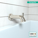 Hansgrohe 04775830 Joleena Tub Spout with Diverter in Polished Nickel