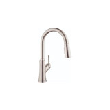 Hansgrohe 04793800 Joleena High Arc Kitchen Faucet, 2-Spray Pull-Down, 1.75 GPM in Steel Optic