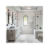 hansgrohe 04813670 Locarno Widespread Faucet 110 with pop-up drain, 1.2 GPM in Matte Black