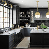 Hansgrohe 04852250 Locarno High Arc Kitchen Faucet, 2-Spray Pull-Down, 1.75 GPM in Brushed Gold Optic