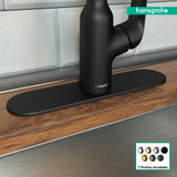 Hansgrohe 14019671 Base Plate for Single-Hole Kitchen Faucets, 10" in Matte Black