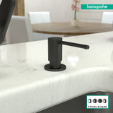 Hansgrohe 40438671 Focus Soap Dispenser in Matte Black