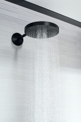 AXOR 48481671 ONE Shower Head 280 2-Jet with Shower Arm Trim, 2.5 GPM in Matte Black