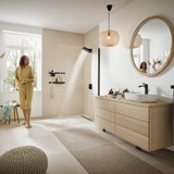 hansgrohe 56038001 RainDrain Match Trim 31 1/2" with Height Adjustable Frame in Chrome