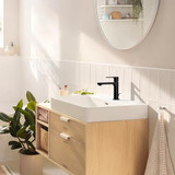 hansgrohe 72517671 Rebris S Single-Hole Faucet 110 with Pop-Up Drain, 1.2 GPM in Matte Black