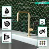 Hansgrohe 72806251 Talis N Kitchen Faucet, U-Style 1-Spray, 1.75 GPM in Brushed Gold Optic