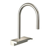 Hansgrohe 73837831 Aquno Select High Arc Kitchen Faucet, 3-Spray Pull-Down, 1.75 GPM in Polished Nickel