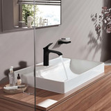 hansgrohe 75020671 Vivenis Single-hole Faucet 110 with Pop-Up Drain, 1.2 GPM in Matte Black