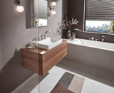 hansgrohe 75033821 Vivenis Widespread Faucet 95 with Pop-UP Drain, 1.2 GPM in Brushed Nickel