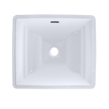 Toto Aimes Rectangular Undermount Bathroom Sink With CeFiONtect, Cotton White