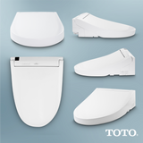 TOTO C5 Washlet+ Ready Electronic Bidet Toilet Seat With Premist And Ewater+ Wand Cleaning, Elongated, Cotton White