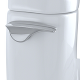 Toto Carlyle II 1G One Piece Elongated Auto Flush Washlet+ Ready Universal Height Toilet with CEFIONTECT 1.0 GPF with SS124 SoftClose Seat in Cotton White