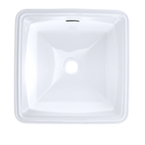TOTO Connelly Square Undermount Bathroom Sink With Cefiontect, Cotton White