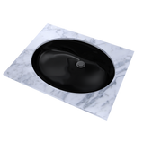 TOTO Dantesca Oval Undermount Bathroom Sink, Ebony