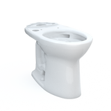 TOTO Drake Elongated Universal Height Tornado Flush Toilet Bowl With 12 Inch Rough-In Cefiontect, Washlet+ Ready, Cotton White