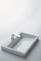 TOTO Kiwami Renesse Design I Rectangular Fireclay Vessel Bathroom Sink With Cefiontect For 8 Inch Faucets, Cotton White