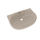 TOTO Oval 19-11/16" X 13-3/4" Undermount Bathroom Sink With Cefiontect, Bone