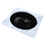 TOTO Rendezvous Oval Undermount Bathroom Sink, Ebony