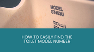 Tips & Tricks: How to Easily Find the Toilet Model Number