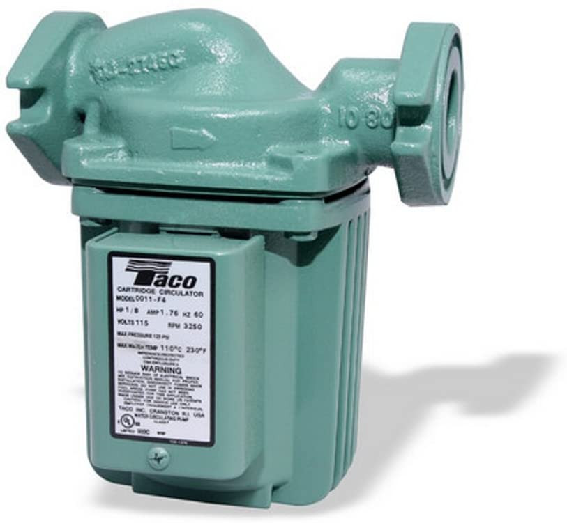 Taco 12013 Cast Iron ThreePiece Circulator Pump, 1/6 HP