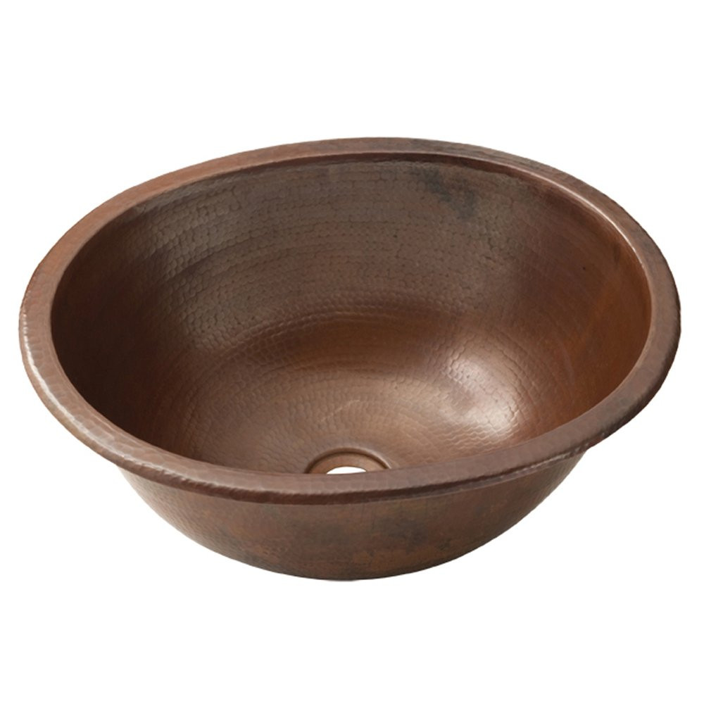Native Trails CPS248 OVAL Hammered Copper Bathroom Sink Antique