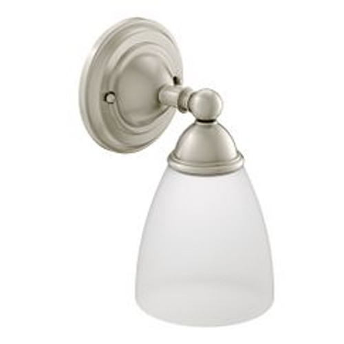 Moen Brantford Brushed Nickel One Globe Bath Light