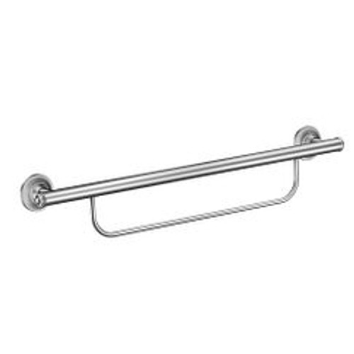 Moen Grab Bar Chrome 24" Grab Bar With Towel Bar