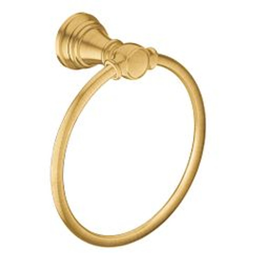 Moen Weymouth Brushed Gold Towel Ring