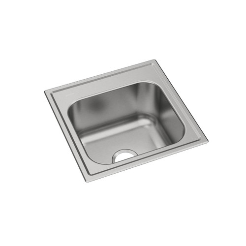 Elkay Dayton Stainless Steel 20" x 20" x 10-1/8", 0-Hole Single Bowl Drop-in Laundry Sink