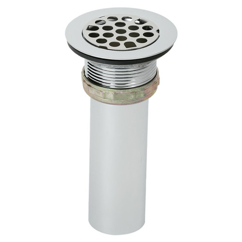 Elkay 2" Drain Fitting Type 304 Stainless Steel Body Grid Strainer and Tailpiece