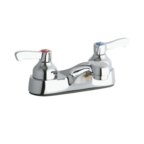 Elkay 4" Centerset with Exposed Deck Faucet Integral Spout 2" Lever Handles