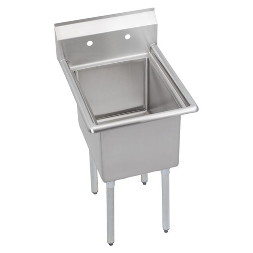 Elkay Dependabilt Stainless Steel 23" x 23-13/16" x 44-3/4" 16 Gauge One Compartment Sink with Stainless Steel Legs
