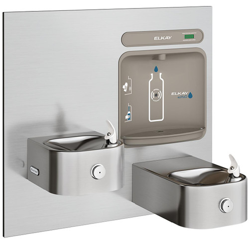 Elkay ezH2O Bottle Filling Station & Integral Soft Sides Fountain Non-Filtered Non-Refrigerated Stainless