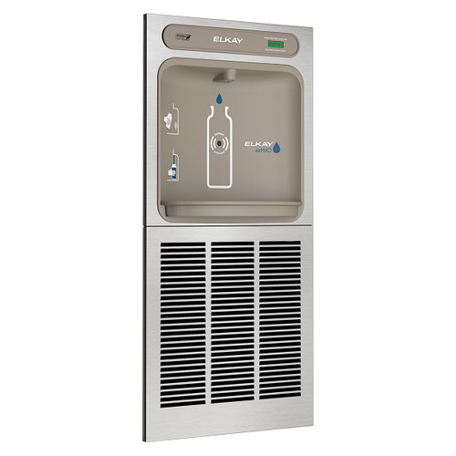 Elkay ezH2O In-Wall Bottle Filling Station with Mounting Frame High Efficiency Non-Filtered Refrigerated Stainless