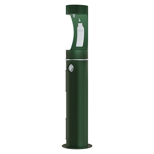 Elkay Outdoor ezH2O Bottle Filling Station Pedestal Non-Filtered Non-Refrigerated Evergreen