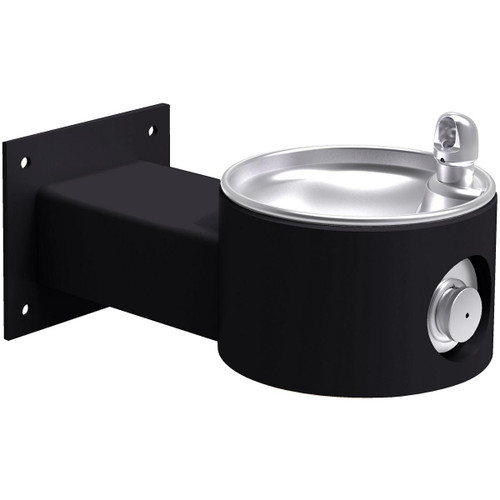Elkay Outdoor Wall Mount Fountain Non-Filtered Non-Refrigerated Black