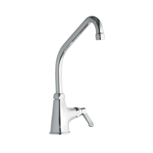 Elkay Single Hole with Single Control Faucet with 10" High Arc Spout 2" Lever Handle Chrome