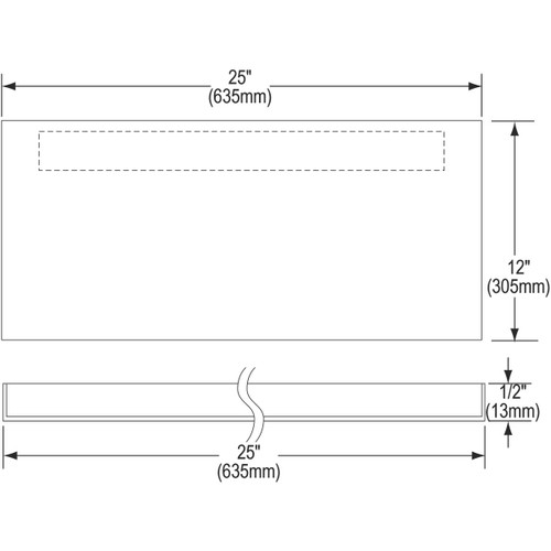 Elkay Stainless Steel 25" x 12" x 1/2" Service Sink Panel