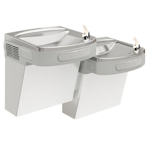 Elkay Versatile Wall Mount Bi-level ADA Cooler Non-filtered Refrigerated Stainless Elkay Versatile Wall Mount Bi-level ADA Cooler Non-filtered Refrigerated Stainless