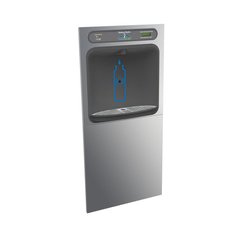 Elkay Halsey Taylor HydroBoost In-Wall Bottle Filling Station with Mounting Frame Filtered Non-Refrigerated Stainless