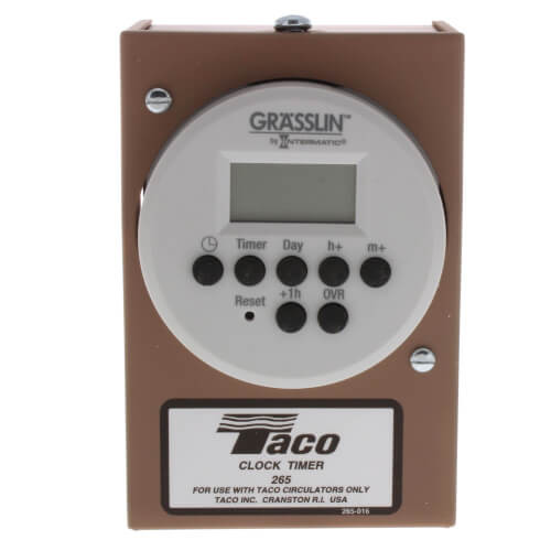 Taco 265-3 24 Hour Digital Timer Assembly Taco 265-3 24 Hour Digital Timer Assembly