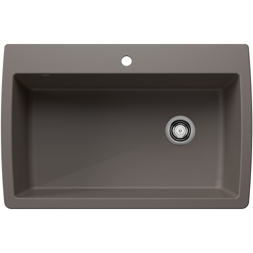 Blanco 443109: Diamond Super Single Dual Deck Sink - Volcano Gray