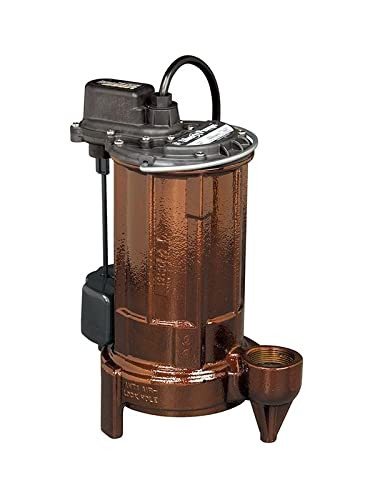 Liberty Pumps Model 291HV Cast Iron Automatic Effluent Sump Pump, 3/4 HP, 230V, 10ft Cord
