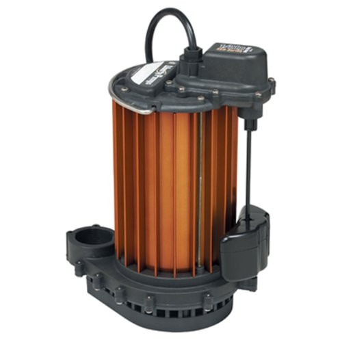 Liberty Pumps Model 453 Aluminum Energy Efficient Automatic Submersible Sump Pump, 115V, 10ft Cord