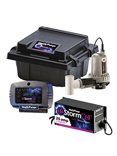 Liberty Pumps 442-25A-EYE, 12V Battery Back-Up Sump Pump High Output System 25 amp Dual Battery, NightEye Wireless Enabled: Backup and Alarm