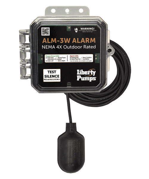 Liberty Pumps ALM-3W Outdoor High Liquid Level Alarm 115V, 20ft Cord