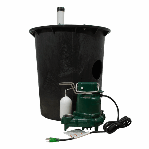 Zoeller 900-0002 Standard Preassembled Sump Pump System - M53 Pump Included