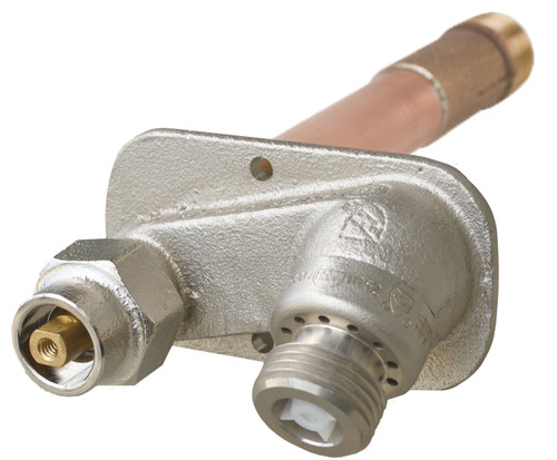 Prier 12 in. Self-Draining Commercial Wall Hydrant With 1/2 in. Inlet