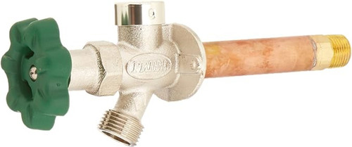 Prier 8 in. Anti-Siphon Quarter Turn Wall Faucet With Soft Grip Handle With 1/2 in. PEX Inlet